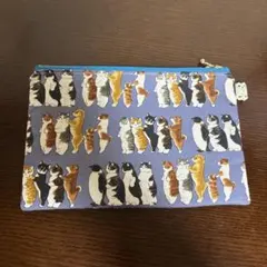 猫柄　二箇セット　ポーチ　小物入れ