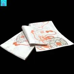 【美品】六通柄袋帯　有職模様　銀糸箔　振袖　黒留袖　色留袖　訪問着　パーティー