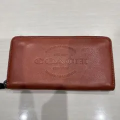 COACH コーチ 長財布 メンズ F24648 サドル 美品