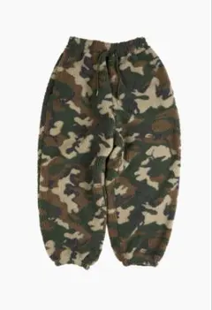 迷彩フリースパンツ