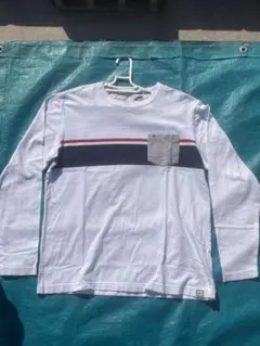 Tommy hilfiger ロゴ白ロンT㉟