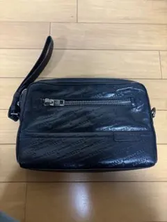 【定番サイズ】BALLY バリー クラッチバッグ ブラック