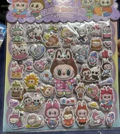 ぷくぷくシール　ラブブ2枚セット②