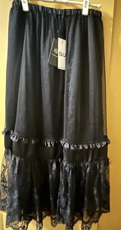 【新品・未使用】GU × undercover コンビネーションスカート　黒xl