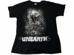 UNEARTH バンドTシャツ L 黒 メタルコア 両面プリント 古着