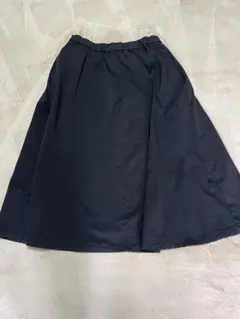 無印良品 ロングフレアスカート 黒 Ｍ〜Lサイズ