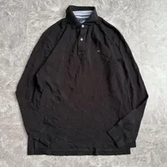 【TOMMY HILFIGER】トミーヒルフィガー（M）カノコポロシャツ＊胸ロゴ