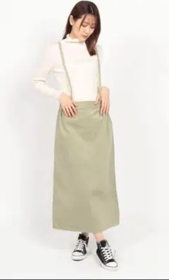 新品未使用　サマンサモスモス ブルー コーデュロイスカート　ロングスカート F