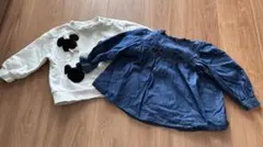 プティマイン　ミッキー長袖