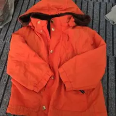オレンジ 中綿コート サイズ110