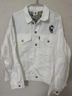 GU スヌーピー 70周年コラボ　デニムジャケット