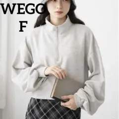 WEGO ＊　ハーフジップショートスウェット