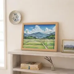 入江観、【森の夏の日】、希少な大判額装用画集より、美品、日本人画家