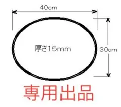 トールペイント用素材　楕円形プラーク　白木　40x30