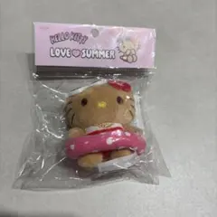 【韓国限定】 サンリオ オリヤンコラボ ぬいぐるみ キーホルダー　日焼けキティ