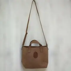 ブラウン スエード ショルダーバッグ