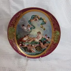 セーブル Svres 1876年 人物文 飾り皿 アンティーク プレート 金彩