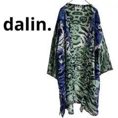 ❤️美品❤️dalin. アニマルプリント 五分袖チュニック　カーディガン