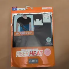 CLOSSHI FIBER HEAT メンズ 半袖V首 3L