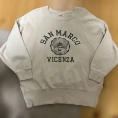 【サマンサモスモス】ベージュのトレーナー/スウェット【SM2】 オーバーサイズ