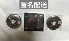 鬼滅の刃　お楽しみくじ　ダイニング　フィルム風クリアカード　缶バッジ　富岡義勇