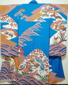 ②紅型模様 着物（裏地あり） 琉球舞踊 沖縄 民謡 古典 三線 - メルカリ