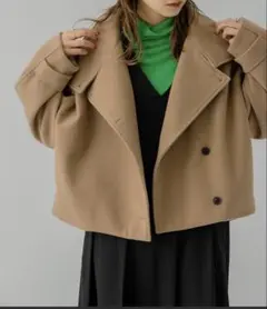 KBF バックベルト　スタンドカラー　コート