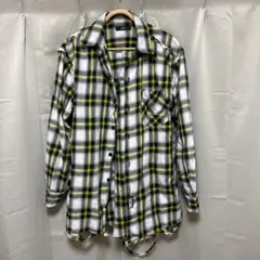 DIESEL チェック柄　ネルシャツ　ダメージ加工　オーバーサイズ　アーカイブ