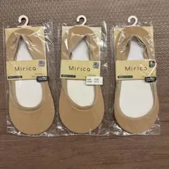 Mirica ベージュ ソックス 3足セット　24-26センチのサムネイル