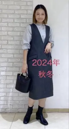 ロペピクニック♥秋冬♥美品✨️ジャンパースカート✨️ややゆったりめ