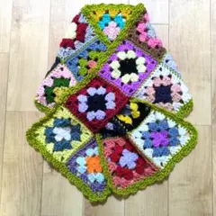 75ハンドメイド グラニーモチーフマフラー