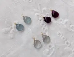 [No.6] フローライトのチャーム 3点セット