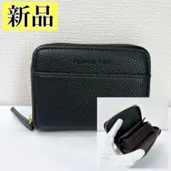新品❤️ミニ財布 レディース カードケース 本革 コンパクト 軽量 じゃばら 黒のサムネイル