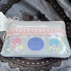 しまむら　サンリオ　リトルツインスターズ　キキララ　クリアフラットポーチ②