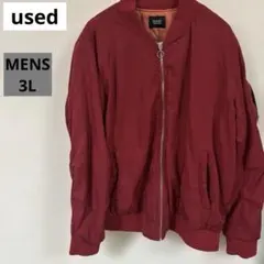 used RAGOUT レッド MA-1ジャケットブルゾン　サイズ3L