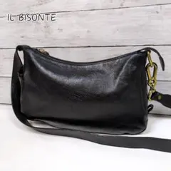 イルビゾンテ ショルダーバッグ ハンドバッグ 2way シボ ブラック
