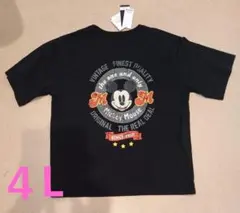 ミッキーマウス ビンテージ Tシャツ４Lレディース