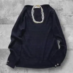 エニィスイス any SiS オンワード樫山 ケーブル柄 ニット プルオーバー