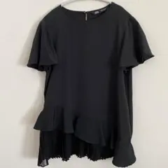 【限定値下げ】★ZARA ザラ★裾プリーツアシメトップス