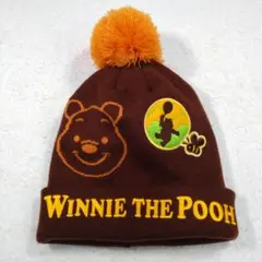 美品　くまのプーさん　ウィニーザプー ニット帽　ディズニーリゾート　Disney
