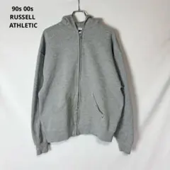 90s 00s RUSSELL ATHLETIC ジップパーカー 無地 L