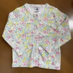 PETIT BATEAU 花柄カーディガン 18m