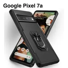 Google Pixel 7a スマホケース ブラック 耐衝撃 薄型