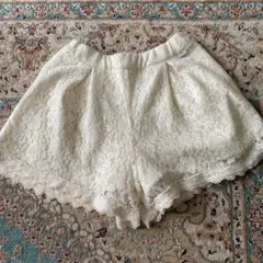 メゾピアノ　レース キュロット