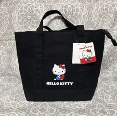 キティちゃん トートバッグ HELLO KITTY サンリオブラック 新品未使用