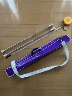배턴 트월링, 배턴 2개, 퍼플 글리터 케이스 3개 세트 28인치 (71cm)