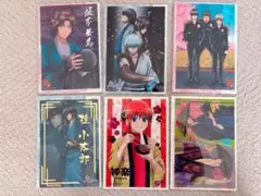 【箔押しあり】銀魂 クリアプレート 6枚セット（銀時・3年Z組・神楽・桂・高杉）