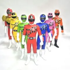 烈車戦隊トッキュウジャー　ソフビフィギュアセット17センチ