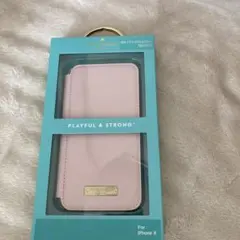(き003)kate spade iPhone X /XS手帳型ケース ピンク