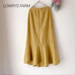 ローリーズファーム/ ロングスカート マーメイドフレアスカート（F）イエロー